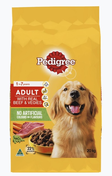 Pedigree adult outlet 20kg